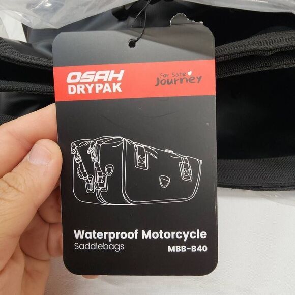 OSAH Drypak NEW Motorcycle Saddlebags Waterproof Motorcycle Panniers Storage Sid - Picture 1 of 7